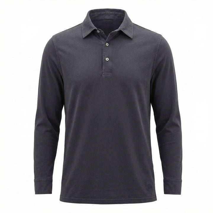 Pitkähihainen Polo York Jersey Navy