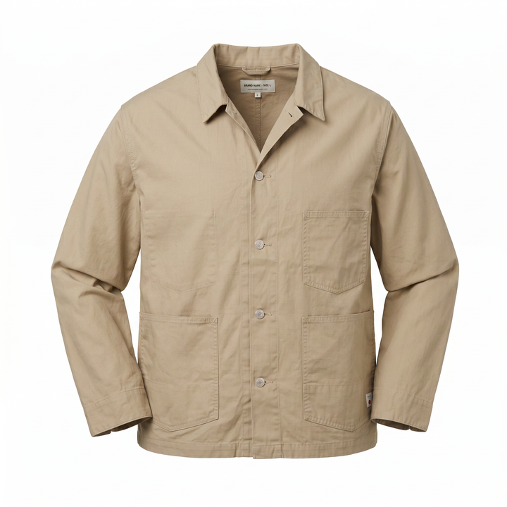 Coverall Japan Military Cloth Back Satin Puuvilla Beige