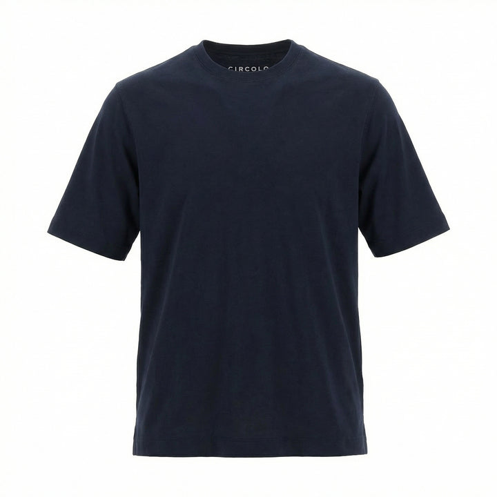 Premium vohvelikankainen T-shirt, sininen