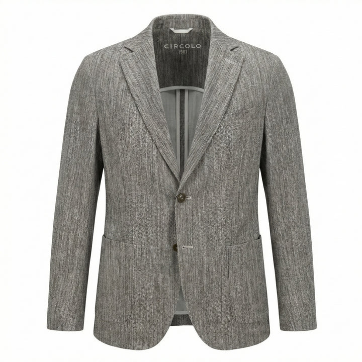 Ruskea puuvillainen Blazer Special Print