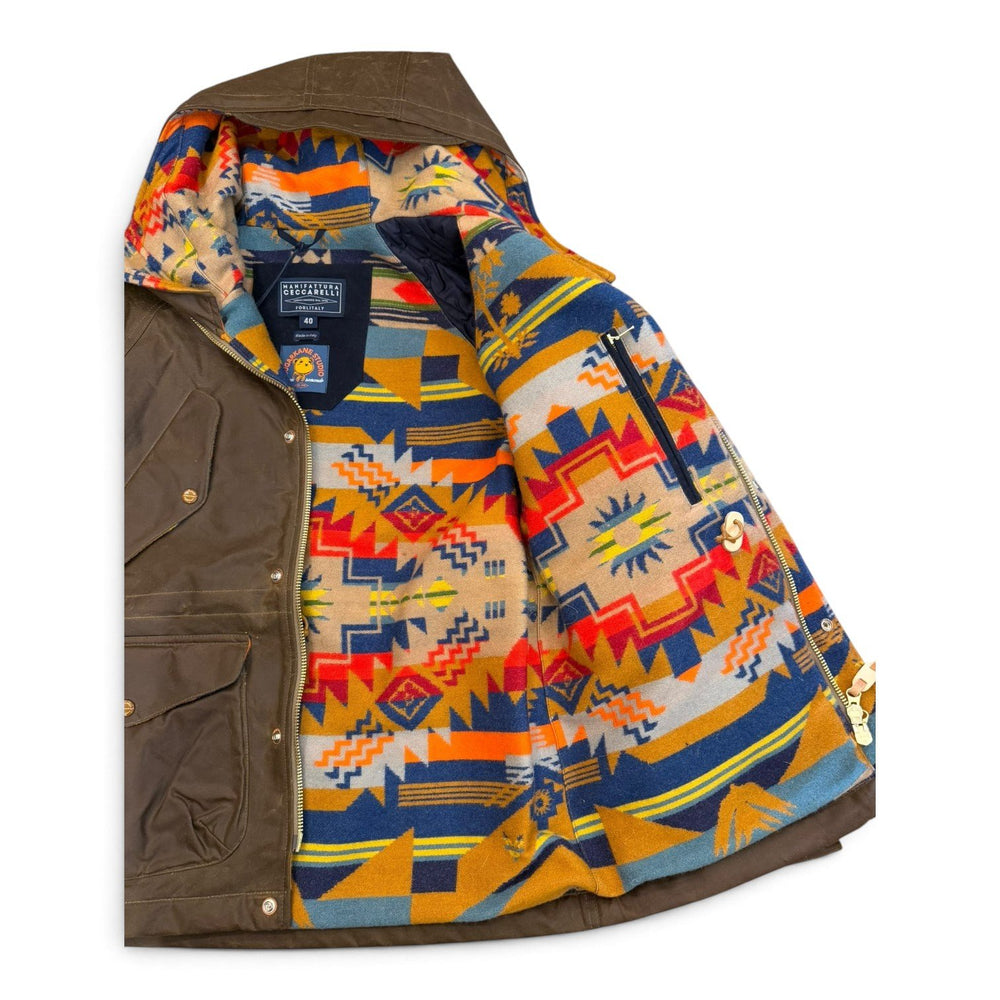Manifattura Ceccarelli NATIVE FISHERMAN PARKA 7191 DARK TAN Marrone - foto 2
