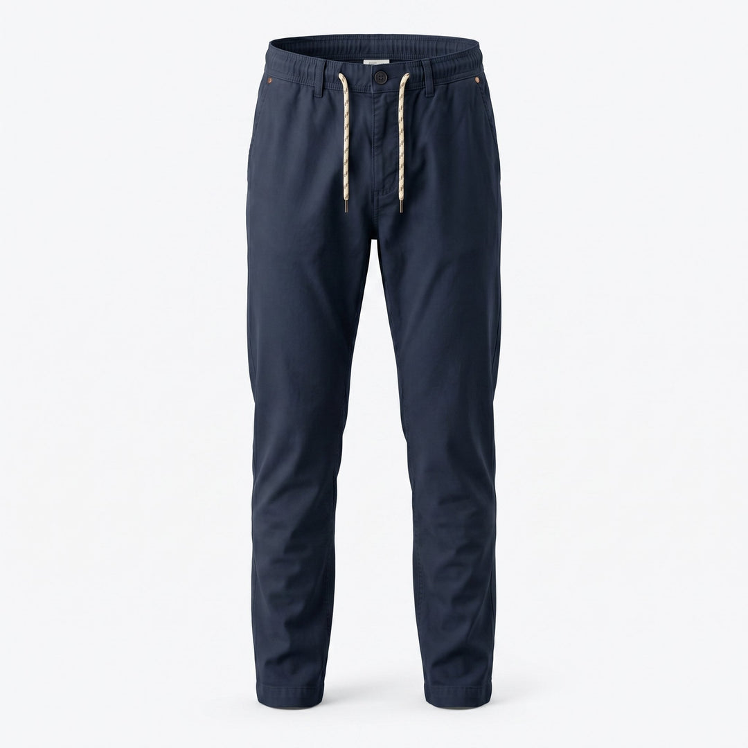 Modfitters Pantalone Bristol Misto Lino Old Dark Navy Blu - foto 1