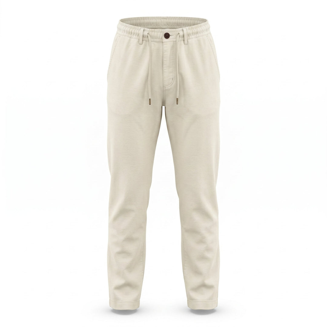 Modfitters Pantalone Bristol Misto Lino Old Stone Beige - foto 1