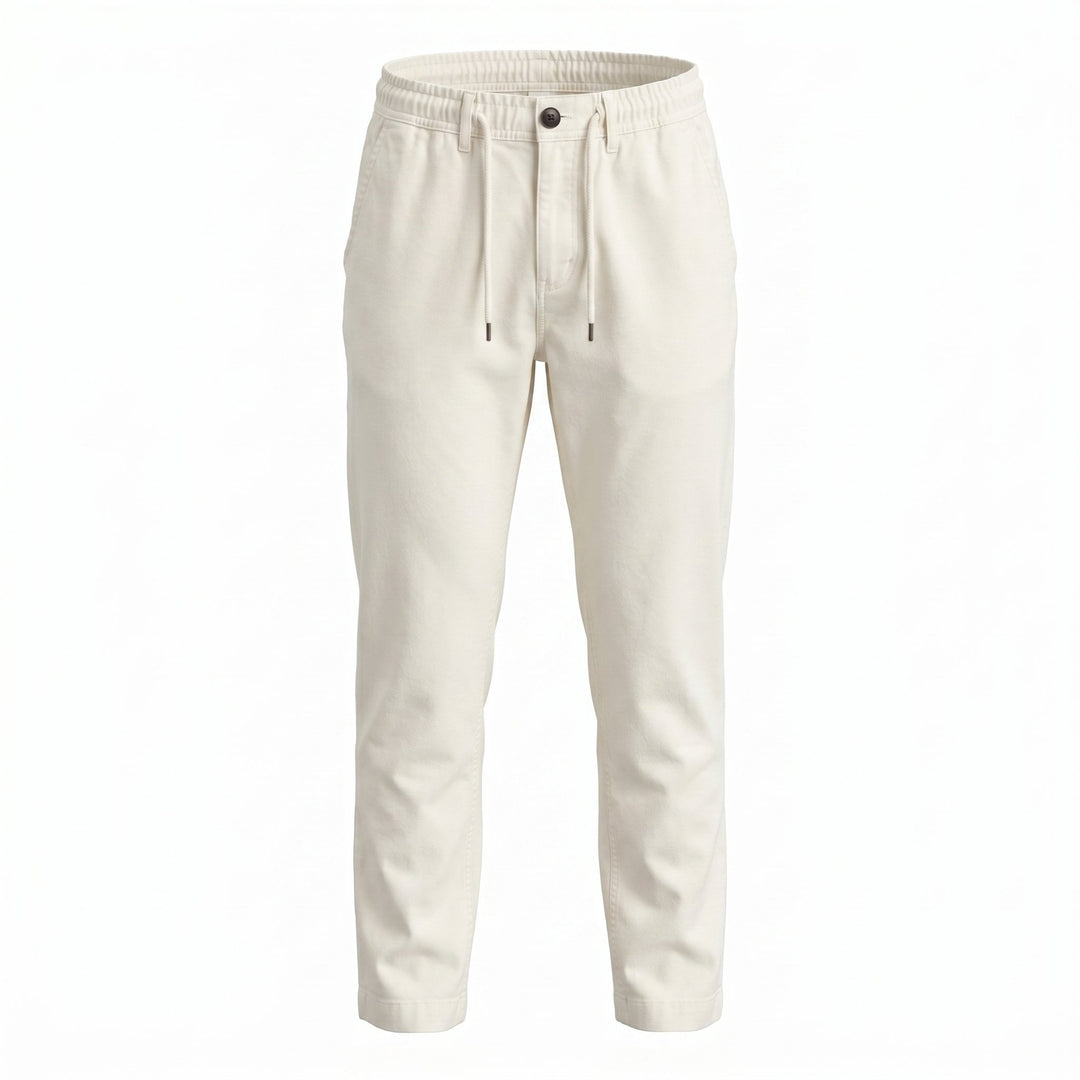 Modfitters Pantalone Bristol Misto Lino Old White Bianco - foto 1