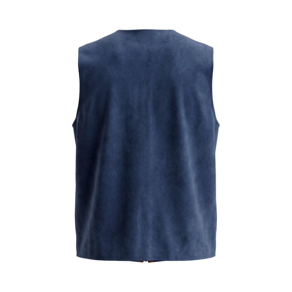 Overiver GILET IN LANA NAVY Blu - foto 2