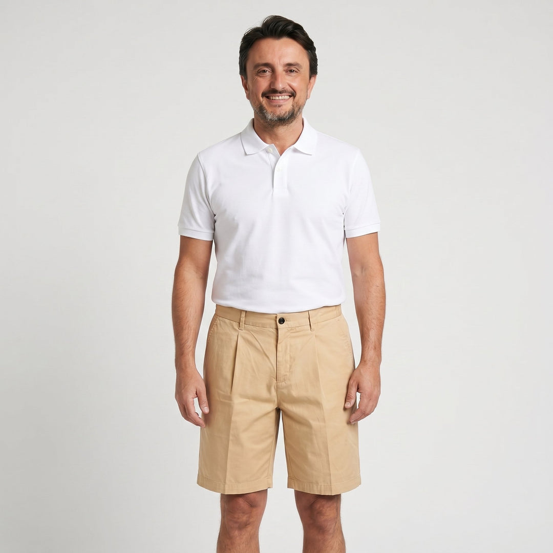 Quattro.Zero BERMUDA TASCA AMERICA UNA PENCIE IN COTONE BEIGE Beige - foto 1