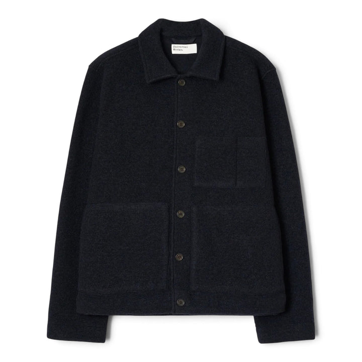 Uniform Jacket Wool Fleece Navy