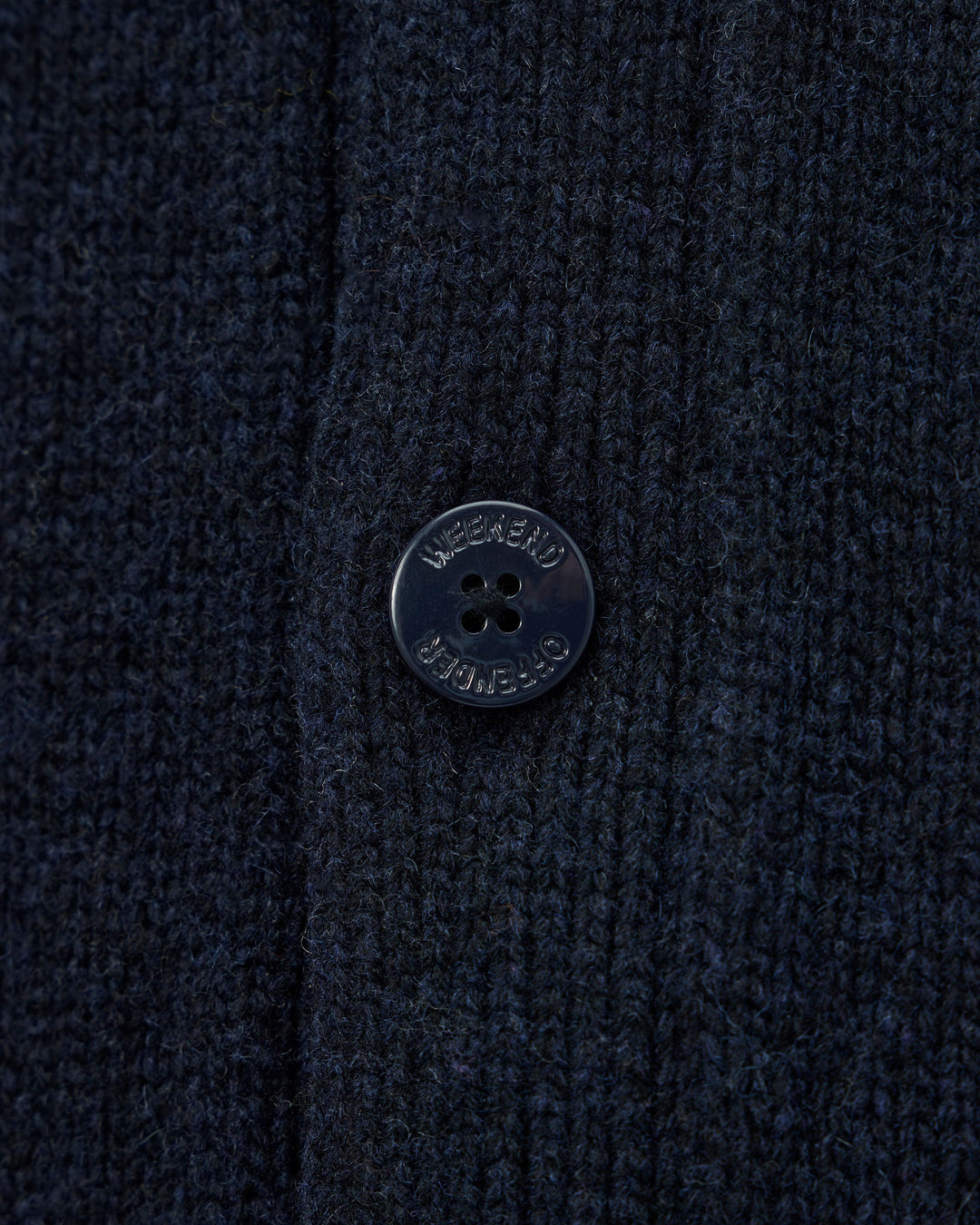 Weekend Offender Gamston Wool Cardigan Navy Blu - foto 7