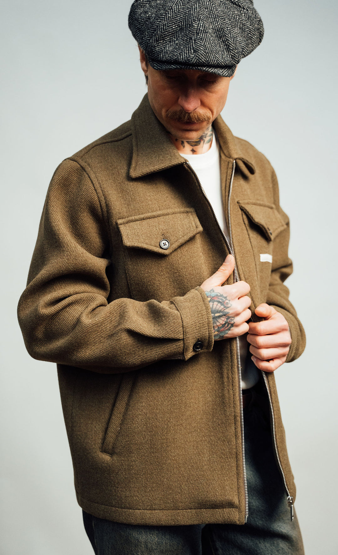 Wooden Giacca Mavignola Khaki Verde - foto 3