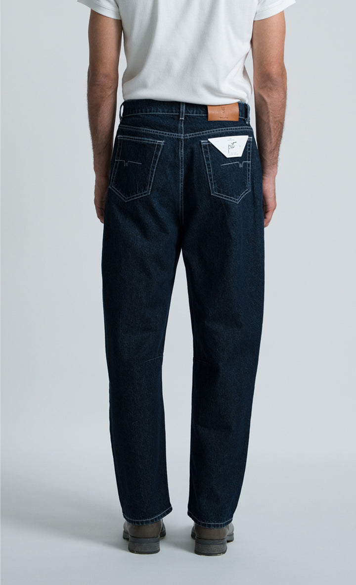 Wooden Jeans Pit Over Blu - foto 9